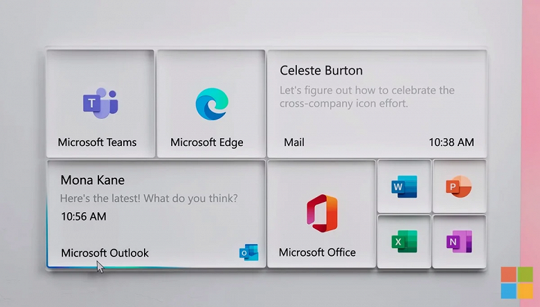 Microsoft показала ненастоящее меню «Пуск» и новый дизайн иконок 